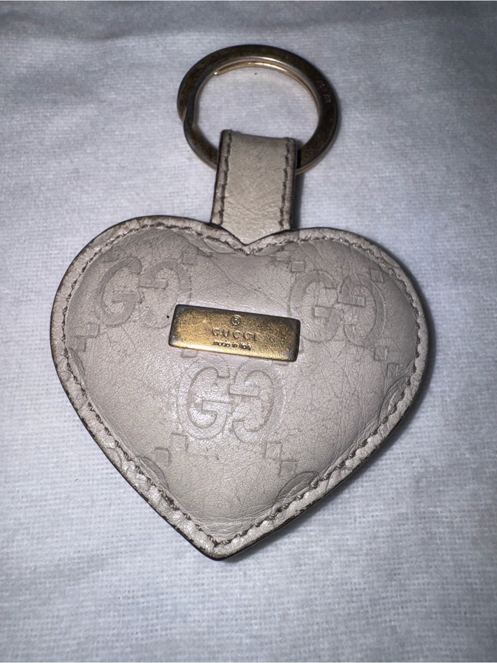 Gucci Guccissima Heart Keychain - Picture 2 of 9
